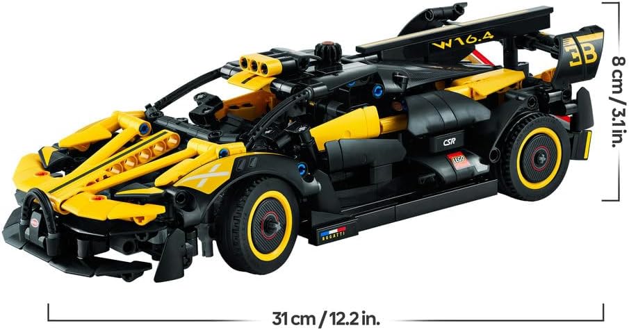 LEGO Technic Bugatti Bolide Racing Car Model Building Set, Engineering Toy for 9 Plus Year Old Boys & Girls, Collectible Iconic Sports Vehicle Construction Kit, Birthday Gift for Kids 42151