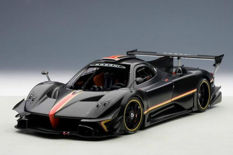 D-Power Pagani Zonda Revolucion Die-Cast Model Car with Lights and Sounds, Pull Back Action, Opening Parts, 1:32 Scale Toy Car for Kids 3+