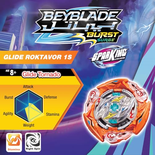 Bey Battle Burst Takara Tomy-Beyblade-BeyBattle Burst Glide Ragnaruk S5 Spinning Top