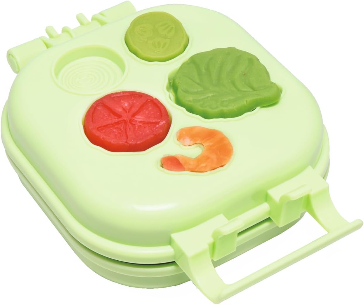 Simba Art & Fun Burger Kneading Set, 4 x 50g Modelling Dough with Grill & Accessories, 13-Piece Clay Set for Kids 3+