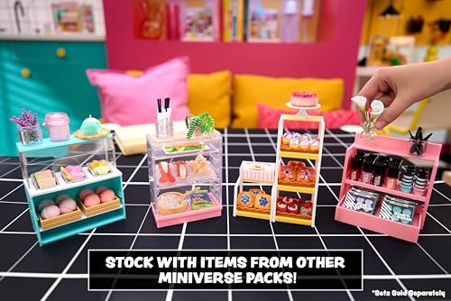MGA’s Miniverse Make It Mini Spaces Furniture Pack, Buildable Mini Furniture with Exclusive Ingredients & Collector’s Guide, 10 Unique Display Styles Including Rare Light-Up Sunny Marquee- 547426