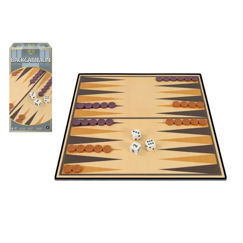 Classic Backgammon Board Game, Premium Quality, Educational Fun, Ages 6+