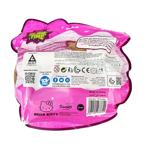 SlimeTime Hello Kitty Party Glitter 414g, Slime for Girls and Boys,Stress Relief Toy for Kids, Education,School,Party Favor,Gift for Birthday & Christmas, Soft Putty Slime For Kids