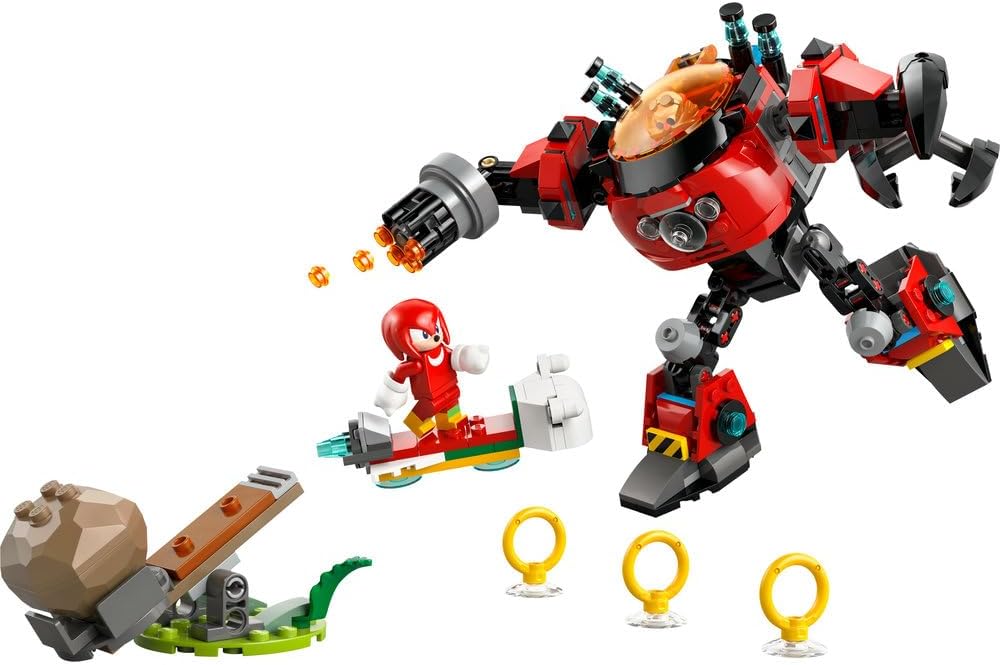 LEGO Sonic 77005 Knuckles vs Dr. Eggman Egg Walker Battle Set for Kids 8+