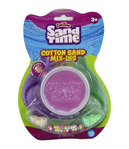 Cotton Sand Mix 65gram, Mouldable Sand in Vibrant Colors, Mixing Creating Modeling Sensory Play Sand, Assorted, Each Sold Separately