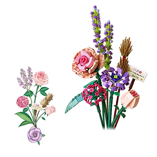 LEGO Icons Bouquet of Roses 10328 Building Blocks Toy Set Flowers Botanical Collection (822 Pieces)
