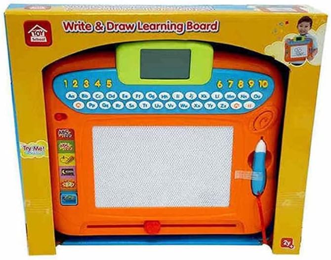Winfun Write ’N Draw Learning Board | Educational toy Drawing Pad for Kids 2+ Years | Alphabet, Numbers & Spelling | Interactive Learning & Music Modes