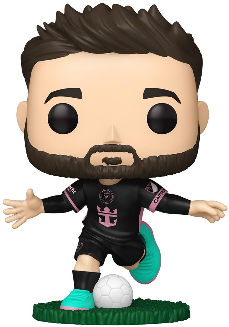 Funko Pop! MLS Inter Miami Lionel Messi Collectible Vinyl Figure Away Kit, Stylized Sports Model for Display and Collection, 3+