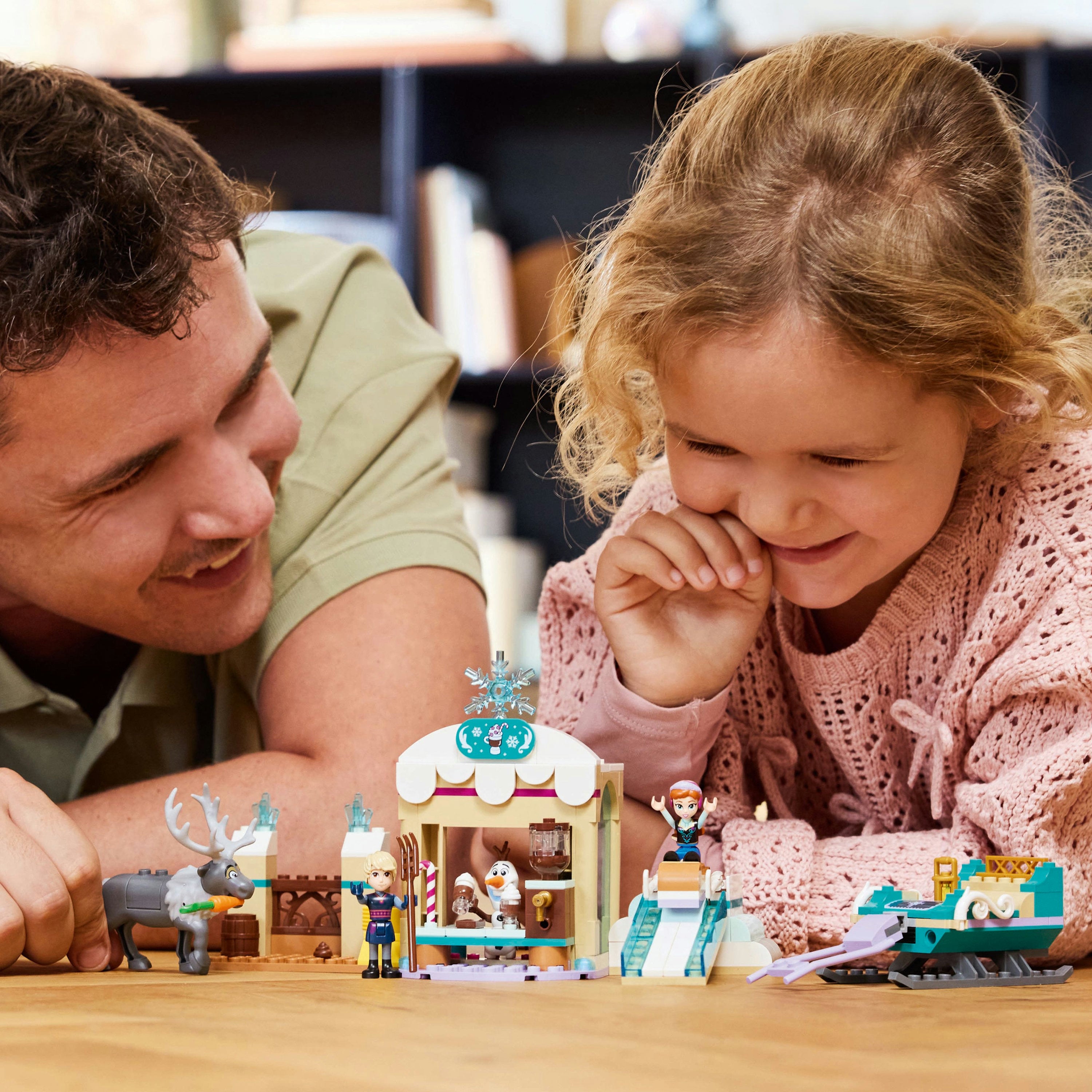 LEGO Disney Princess 43256 Annas Sleigh Adventure V29 for Unisex 4+ Frozen Winter Journey Building Toy