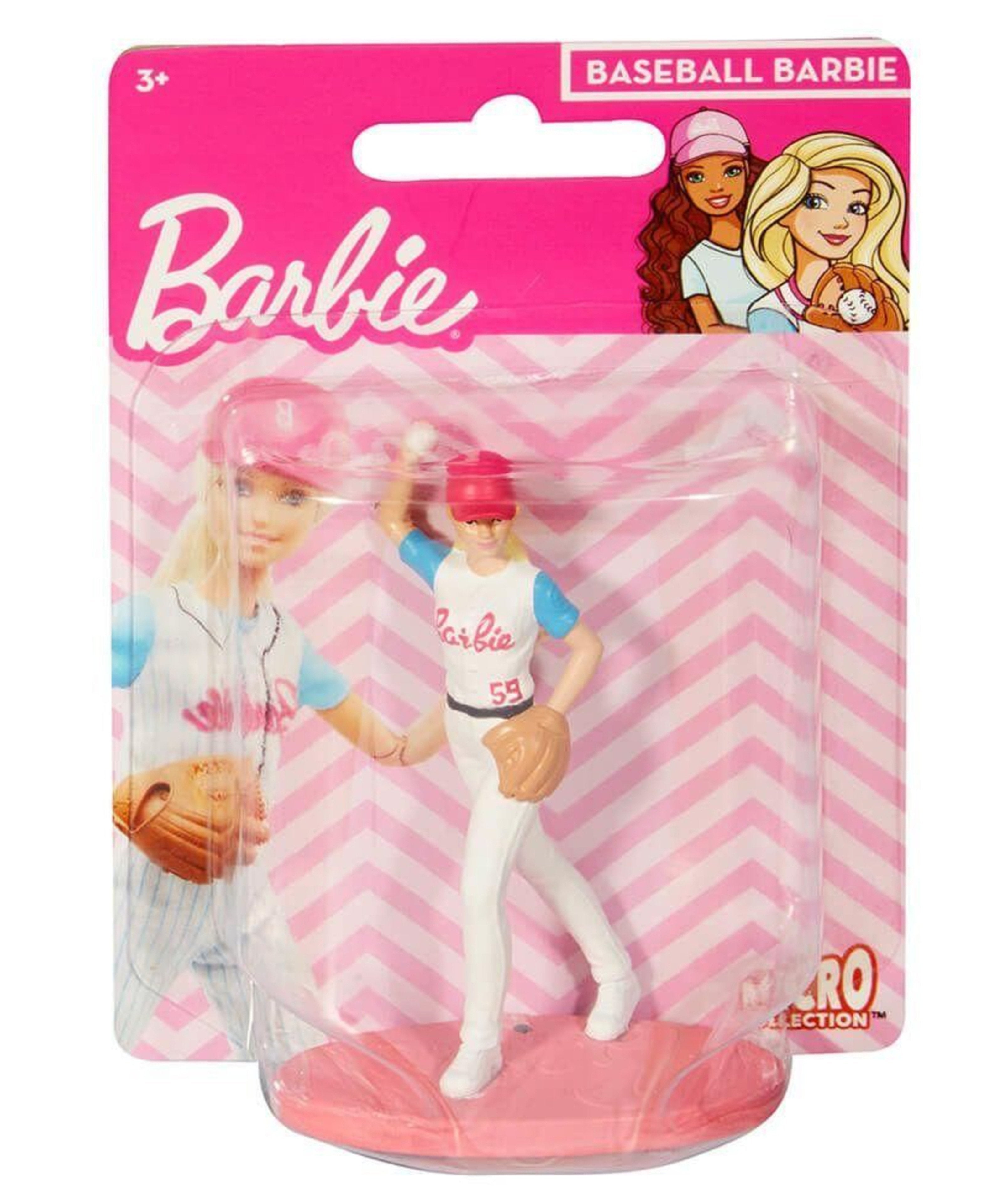 دمى باربي ميكرو كوليكشن، دمى صغيرة قابلة للتجميع مقاس 3 بوصات مع قاعدة عرض للأطفال من سن 3 سنوات فما فوق