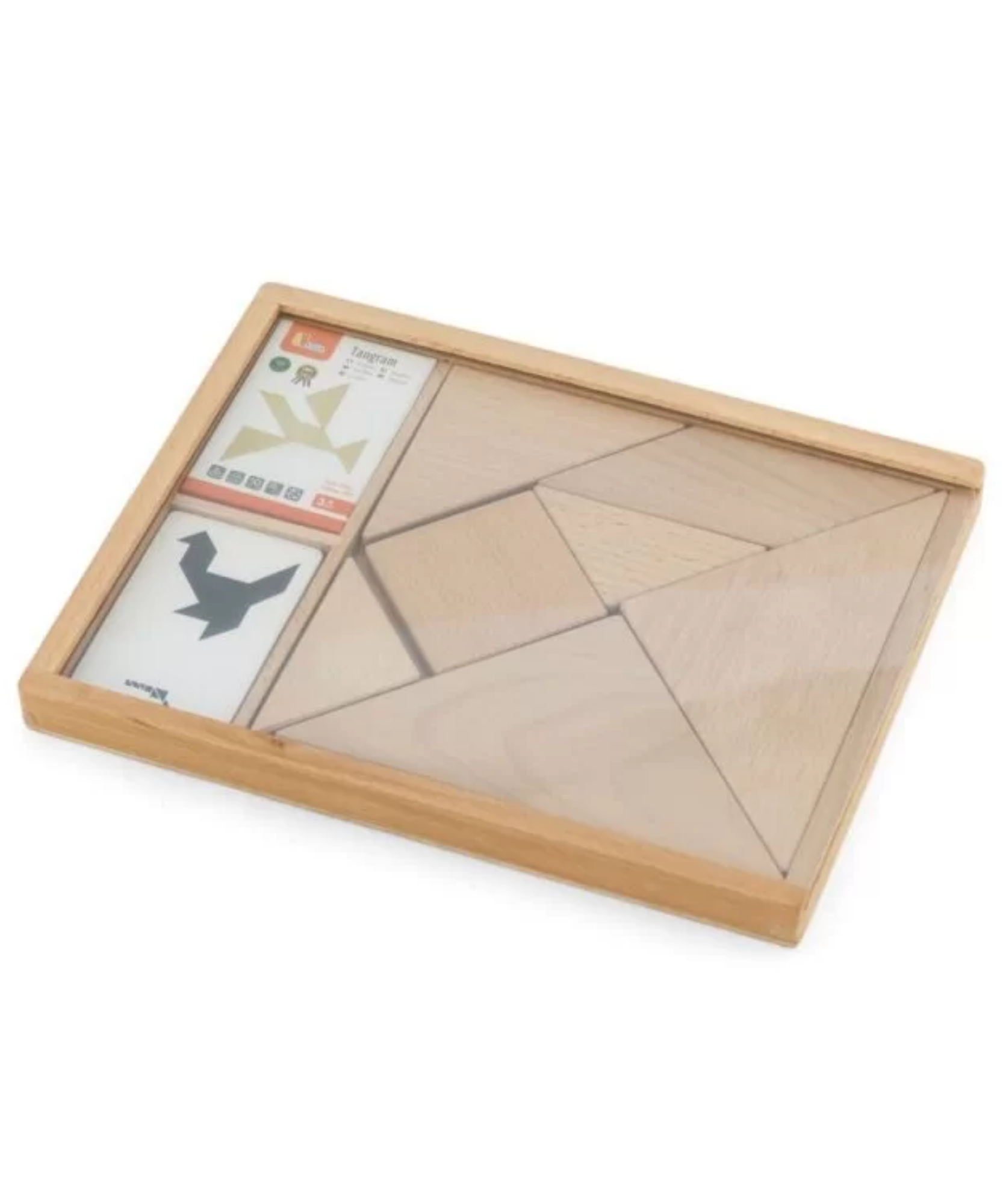 فيجا تانجرام، أحجية هندسية من 7 قطع، لعبة مونتيسوري الخشبية، تنمي المهارات الحسية والإدراكية والحركية الدقيقة، لعبة تعليمية للأطفال غير سامة وصديقة للبيئة، مناسبة للأولاد والبنات من سن 3 سنوات فما فوق