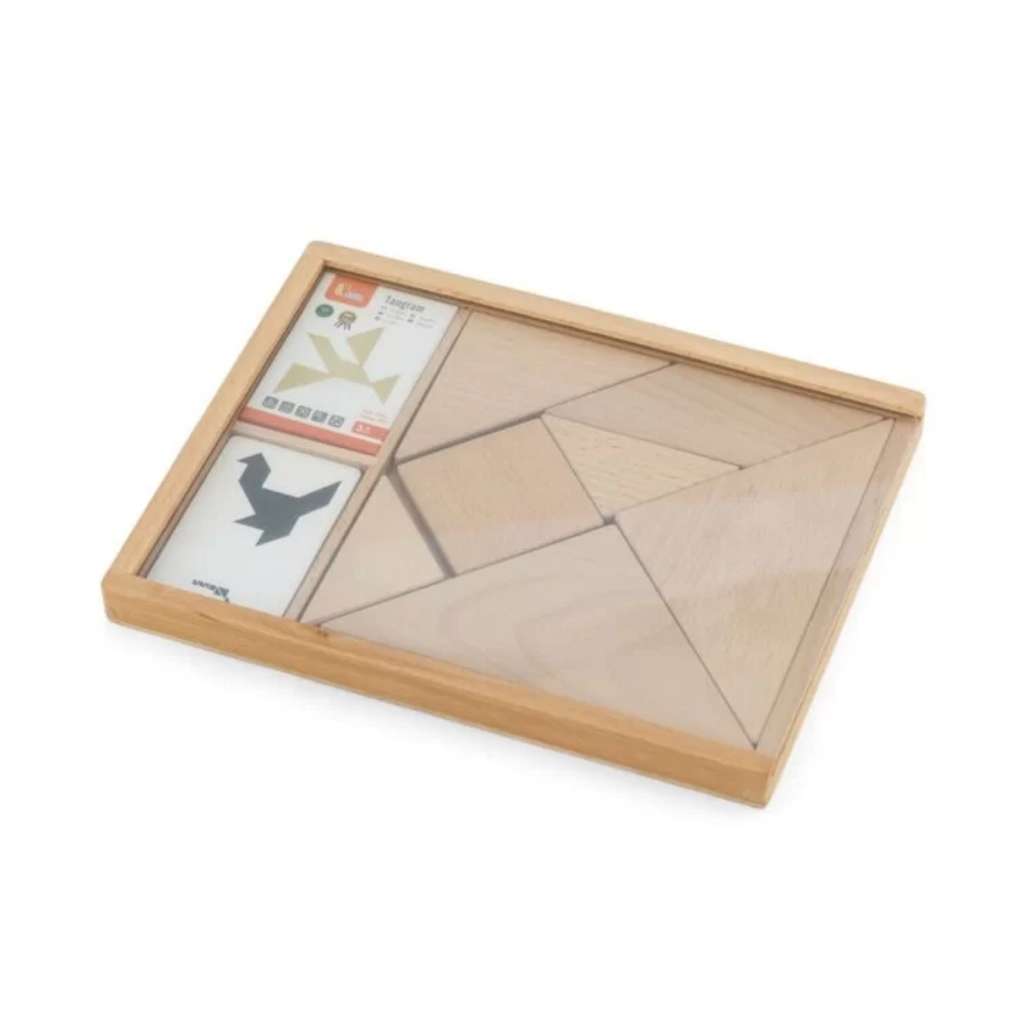 فيجا تانجرام، أحجية هندسية من 7 قطع، لعبة مونتيسوري الخشبية، تنمي المهارات الحسية والإدراكية والحركية الدقيقة، لعبة تعليمية للأطفال غير سامة وصديقة للبيئة، مناسبة للأولاد والبنات من سن 3 سنوات فما فوق