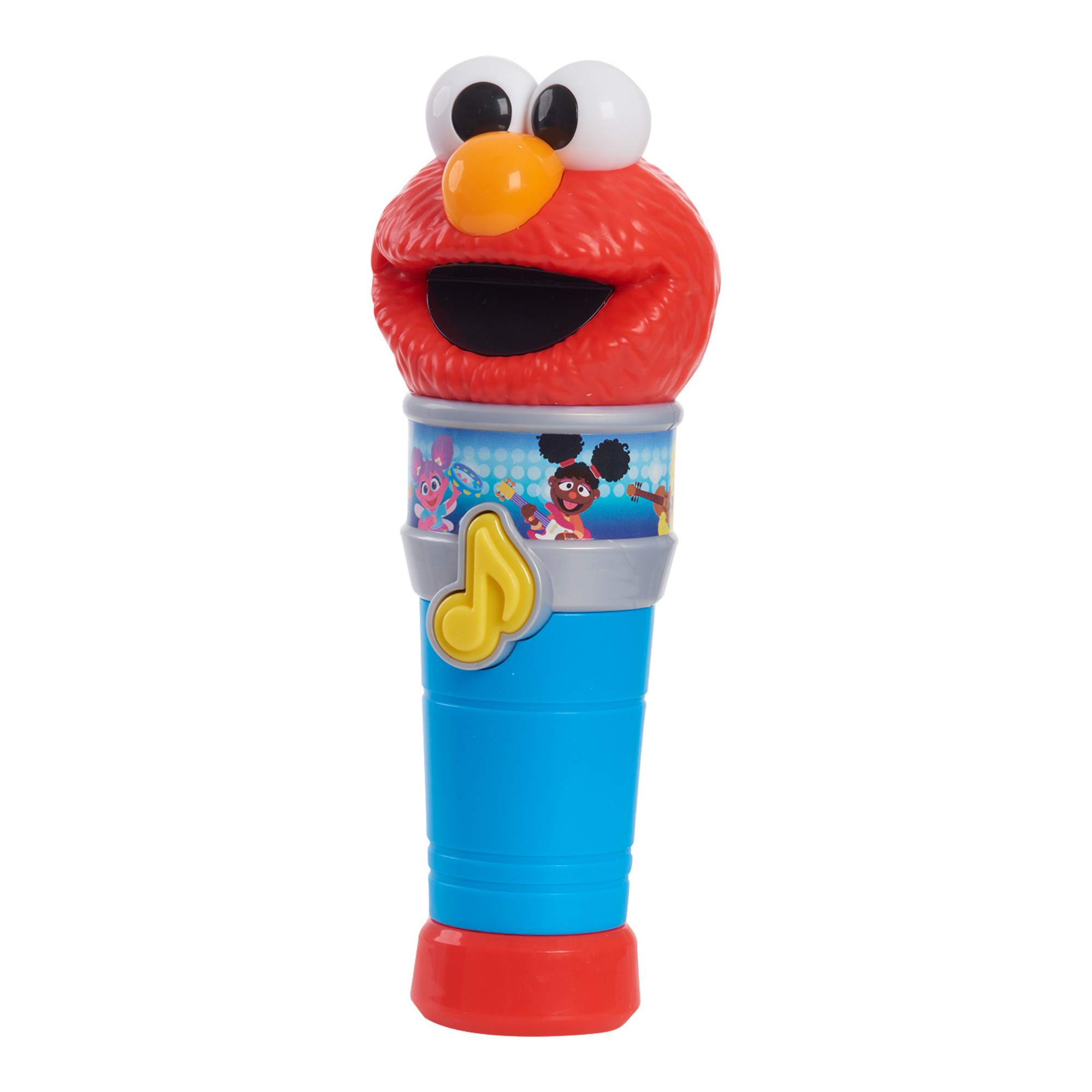 لعبة سيسامي ستريت سينغ مع ميكروفون إلمو، لعبة موسيقية تفاعلية محمولة مضيئة مع صوت، مرخصة رسميًا من جاست بلاي للأطفال الصغار من عمر سنتين فما فوق