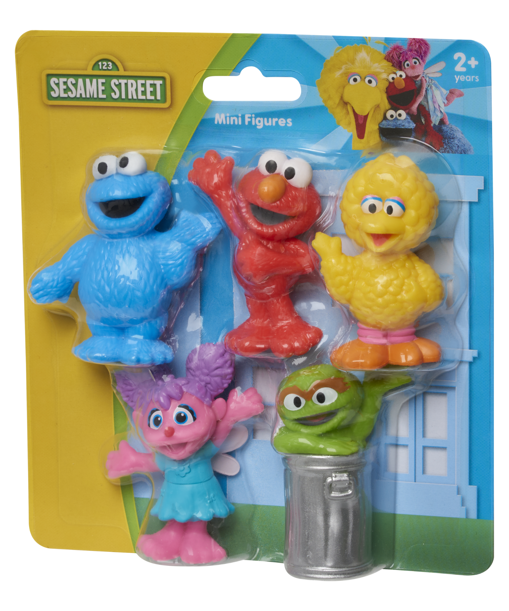 مجموعة من 5 شخصيات صغيرة من شارع سمسم، ألعاب قابلة للتجميع مقاس 7.62 سم، تتضمن إلمو، كوكيز مونستر، بيج بيرد، أوسكار ذا جروش، وأبي كاداببي، مرخصة رسميًا من جاست بلاي للأطفال من عمر سنتين فما فوق