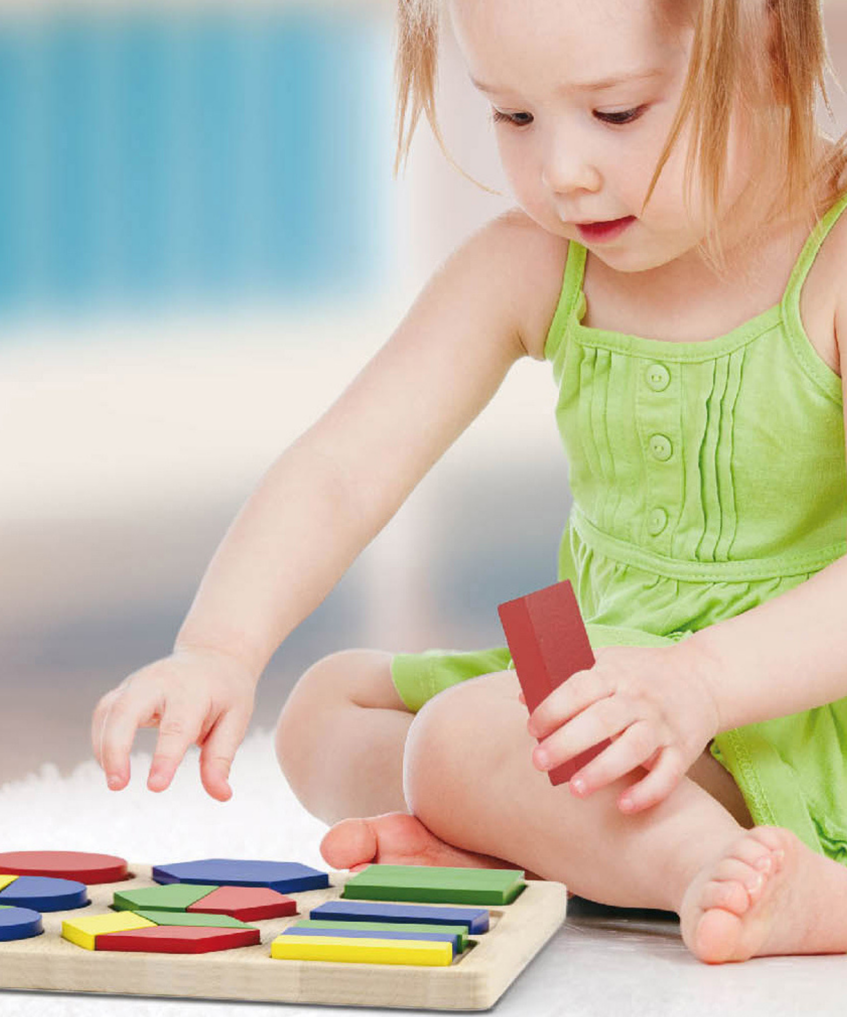 أشكال فيجا، 18 قطعة أحجية هندسية، لعبة مونتيسوري خشبية، تنمي المهارات الحسية والإدراكية والحركية الدقيقة، لعبة تعليمية للأطفال غير سامة وصديقة للبيئة، مناسبة للأطفال من سن 12 شهرًا فما فوق