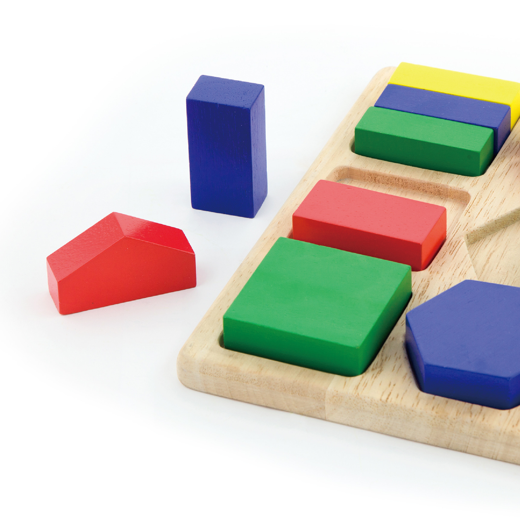 أشكال فيجا، 18 قطعة أحجية هندسية، لعبة مونتيسوري خشبية، تنمي المهارات الحسية والإدراكية والحركية الدقيقة، لعبة تعليمية للأطفال غير سامة وصديقة للبيئة، مناسبة للأطفال من سن 12 شهرًا فما فوق