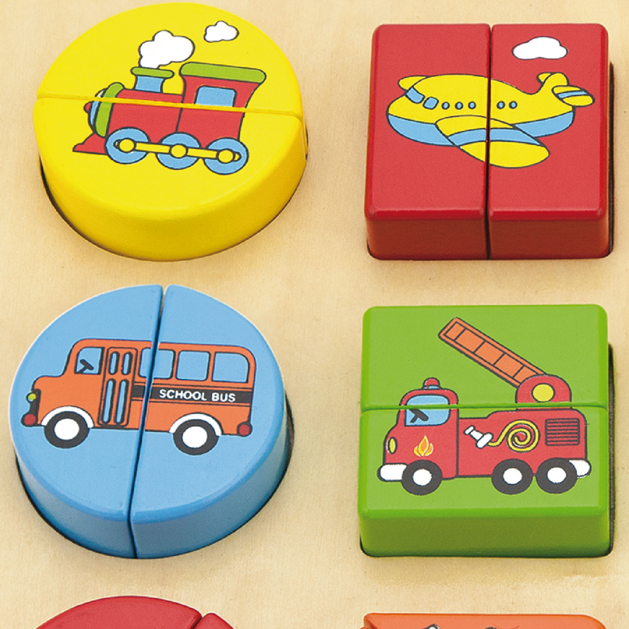 لعبة فيجا مركبات وأشكال، 18 قطعة، لعبة مونتيسوري خشبية، تُنمّي المهارات الحسية والإدراكية والحركية الدقيقة، لعبة تعليمية للأطفال غير سامة وصديقة للبيئة، مناسبة للأطفال من سن 18 شهرًا فما فوق