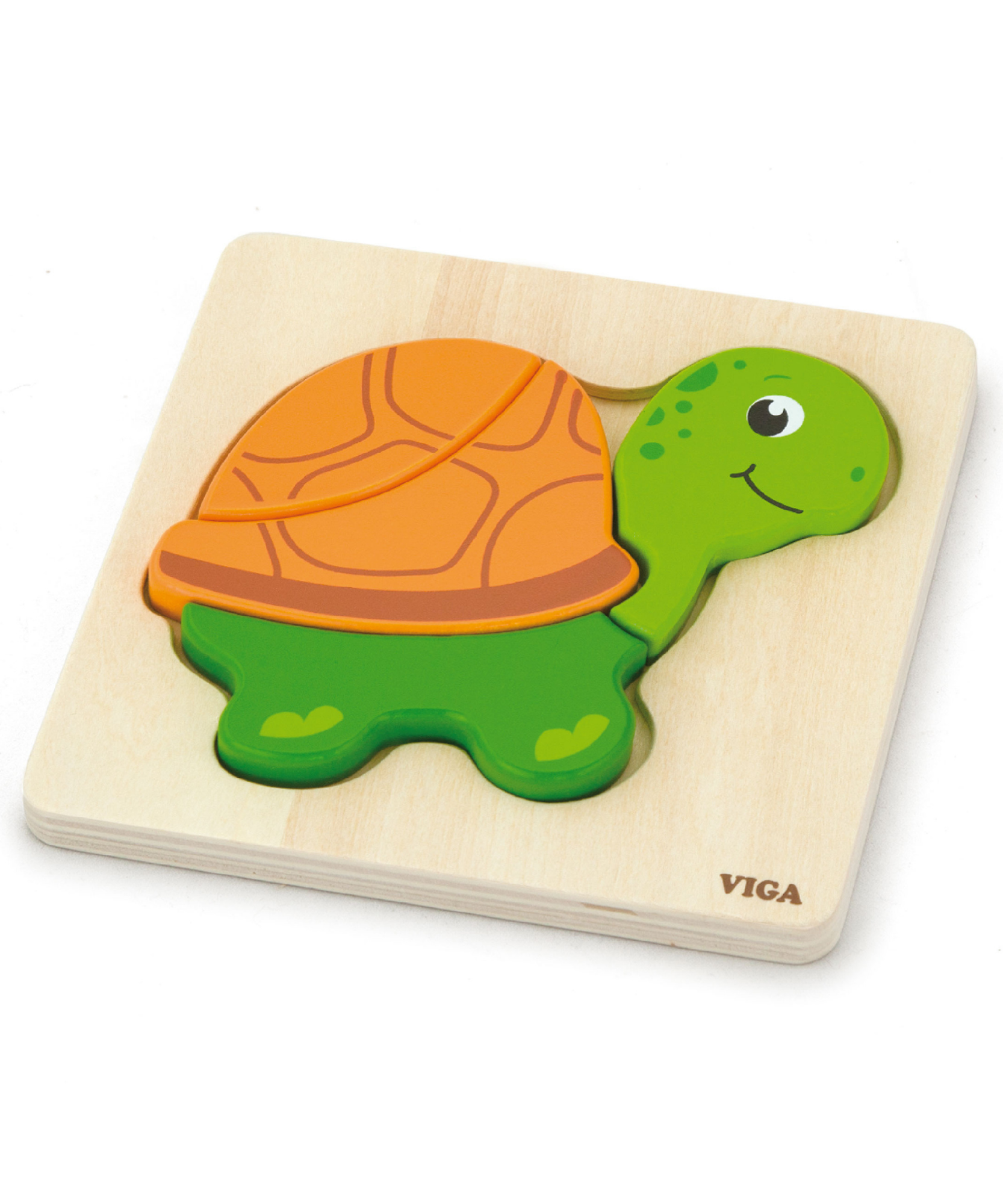 لعبة فيجا تيرتل، أحجية مكعبات من 4 قطع، لعبة مونتيسوري الخشبية، تنمي المهارات الحسية والإدراكية والحركية الدقيقة، لعبة تعليمية للأطفال غير سامة وصديقة للبيئة، مناسبة للأولاد والبنات من سن 18 شهرًا فما فوق