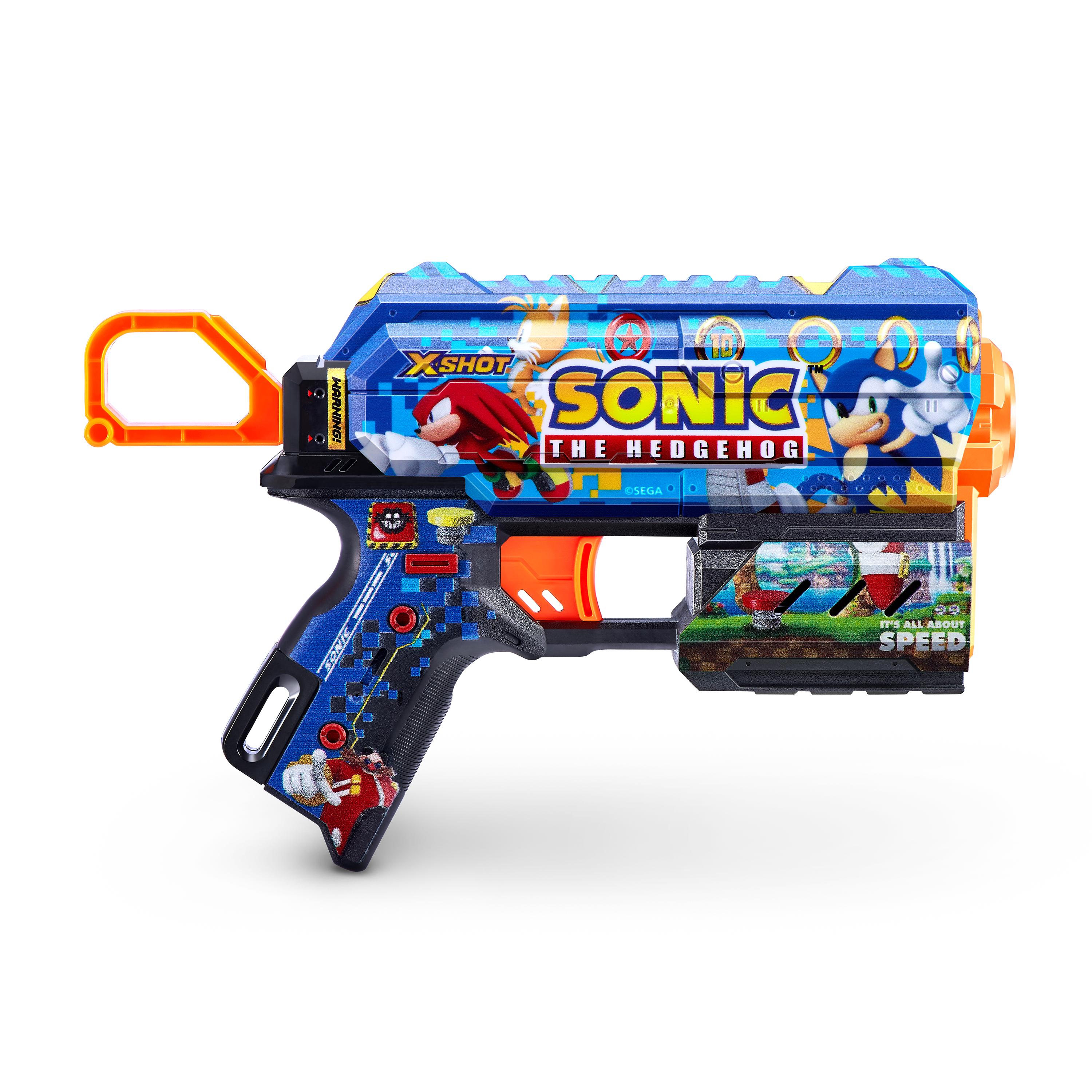 XSHOT Skins Flux Sonic (S1) Blaster, 8 Dart Capacity Toy Gun with Air Pocket Technology, Recoil Action, Long-Range Outdoor Blaster for Kids Ages 8+