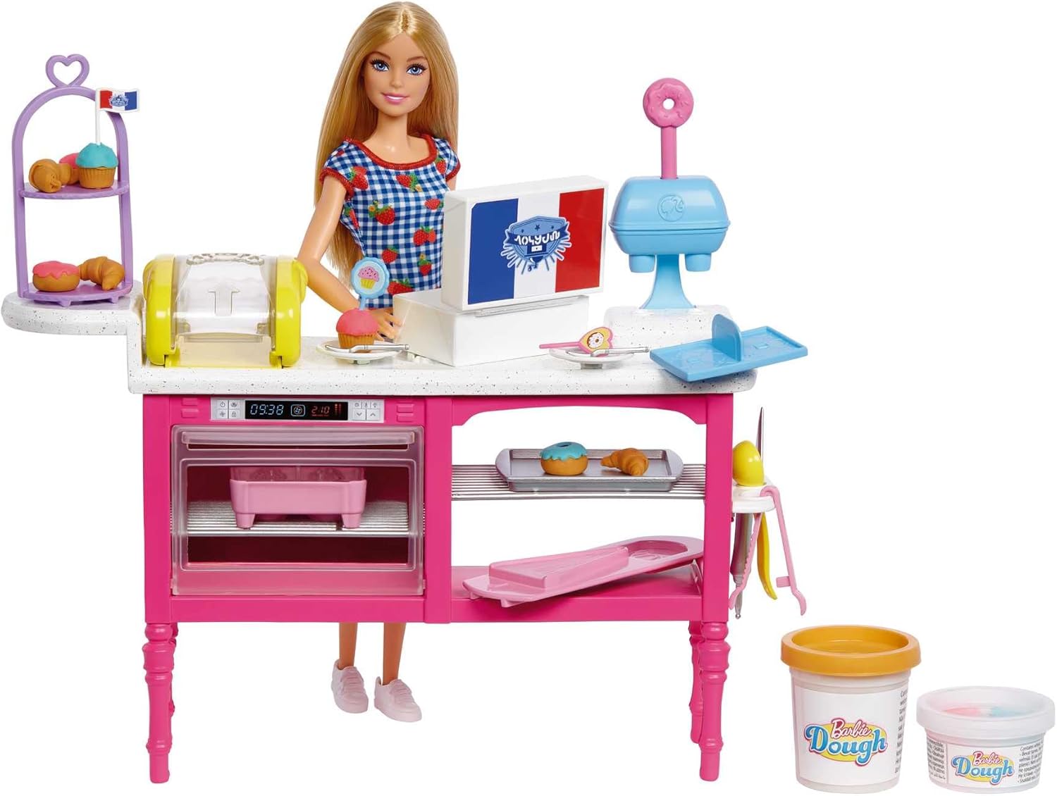 Barbie Doll and Accessories, “Malibu” Doll and 18 Pastry-Making Pieces, It Takes Two Café