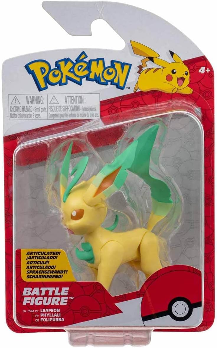 Jazwares PK Fig Leaféon Combate, Blister Pack #