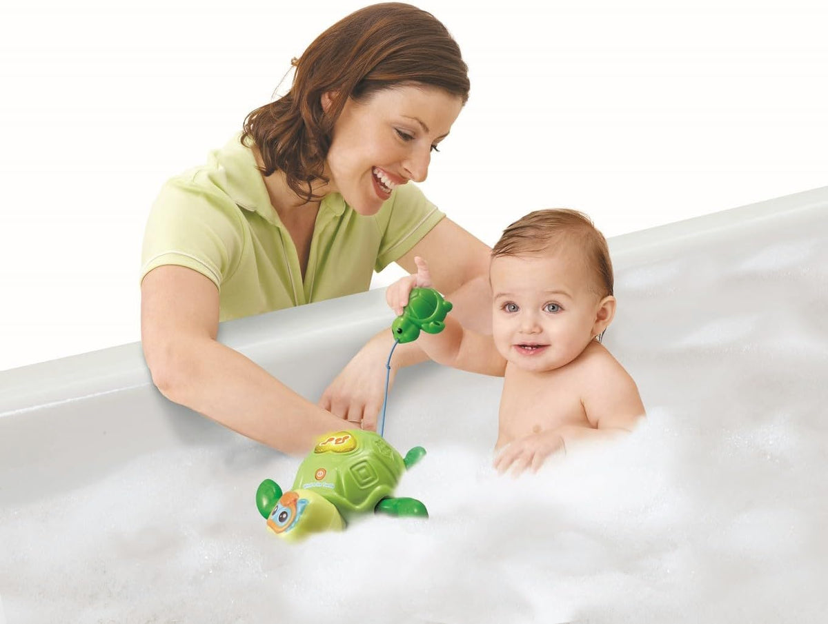 VTech Wind & Go Turtle – Interactive Bath Toy with Music, Melodies, and Educational Phrases for Toddlers 12–36 Months