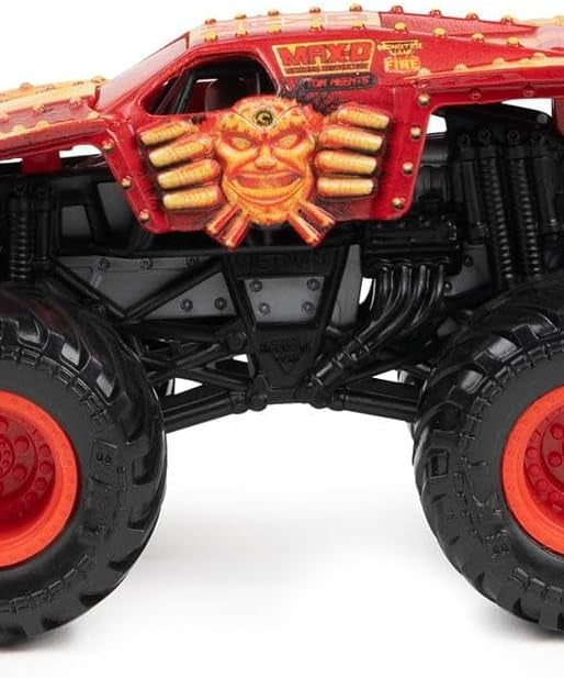 شاحنة Monster Jam 1:64 Launch N Go Hauler، شاحنة Monster RC مصبوبة، حفار قبور بمناسبة الذكرى الأربعين، منحدر حركات بهلوانية، مناسبة للأعمار من 3 سنوات فما فوق
