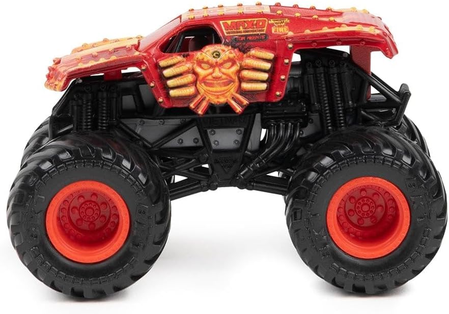 شاحنة Monster Jam 1:64 Launch N Go Hauler، شاحنة Monster RC مصبوبة، حفار قبور بمناسبة الذكرى الأربعين، منحدر حركات بهلوانية، مناسبة للأعمار من 3 سنوات فما فوق