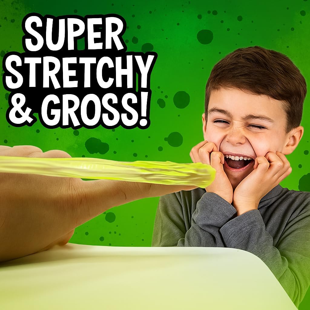 JA-RU Gross Snot Flinger Toy, Stretchy Sticky Flinger Booger Launcher, Funny Prank Toy for Kids 6Y+