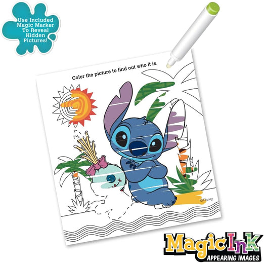 Skoodle Stitch Disney Magic Ink Activity Book with Mess-Free Marker for Kids, Multicolor