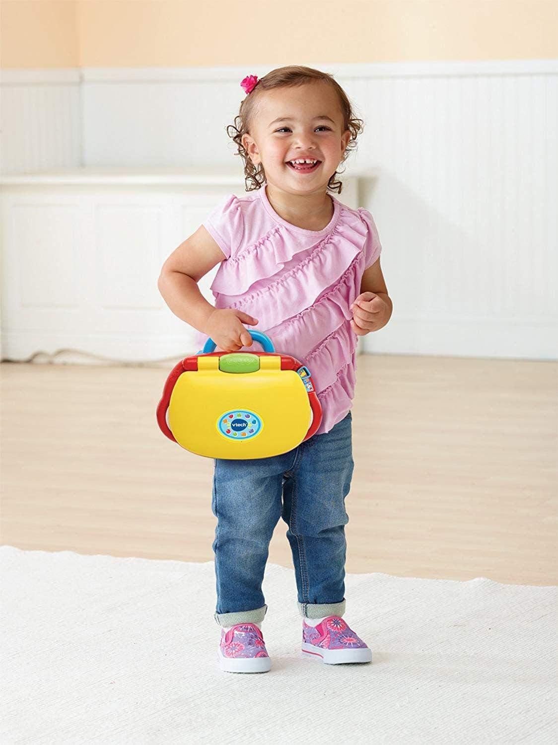 VTech Baby Laptop Colourful Learning Laptop with LCD Screen Sounds Music Animals Shapes and Roleplay for Babies 6 Months+
