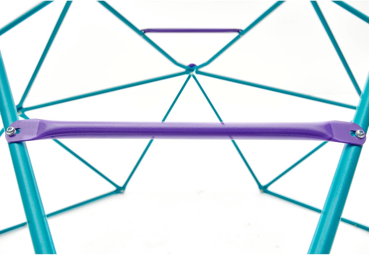 قبة معدنية للتسلق من Plum Phobos، سهلة التجميع في الفناء الخلفي ذات شكل هندسي مع سعة وزن 250 كجم، لعبة صالة ألعاب رياضية خارجية مناسبة للأطفال من الأولاد والبنات من سن 3 سنوات فما فوق