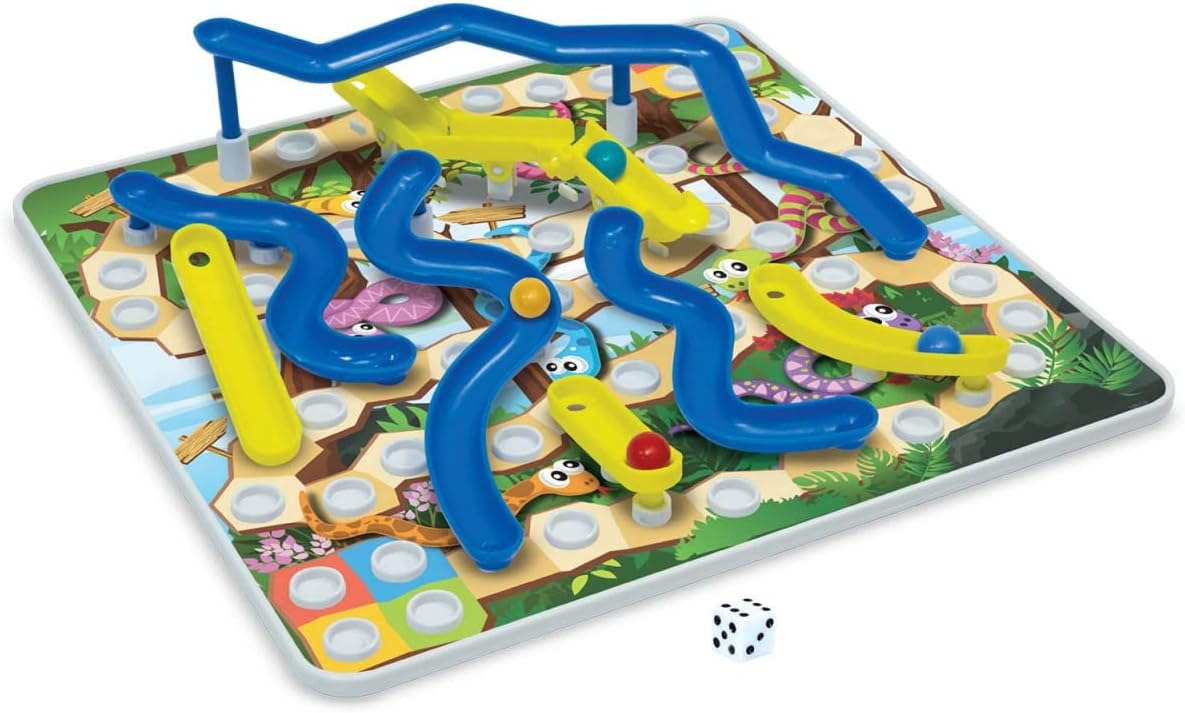 3D Snakes & Ladders Board Game for Kids, Family Fun, Ages 4+