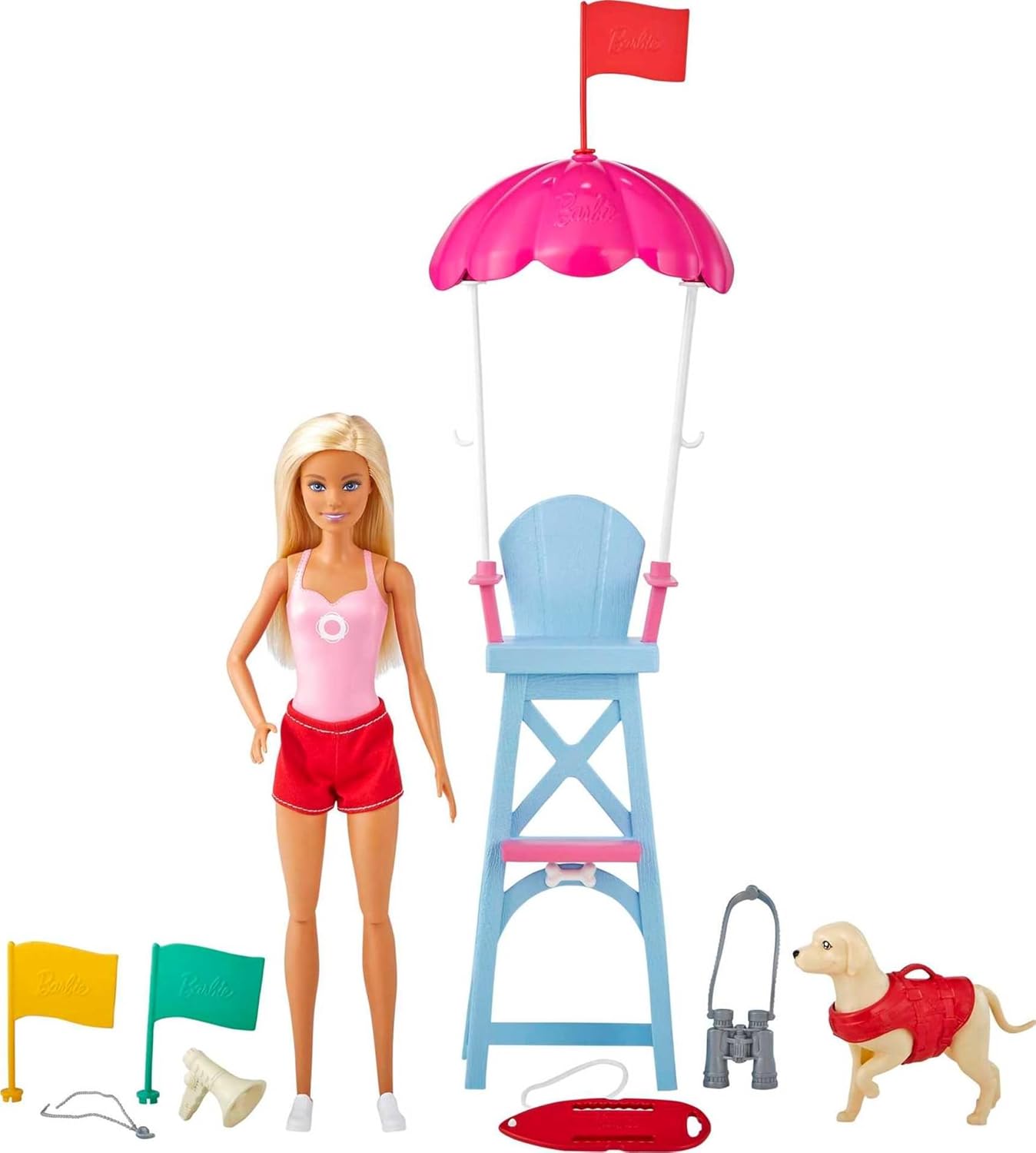 Barbie LIFEGUARD DOLL AND PLAYSET, Multicolor