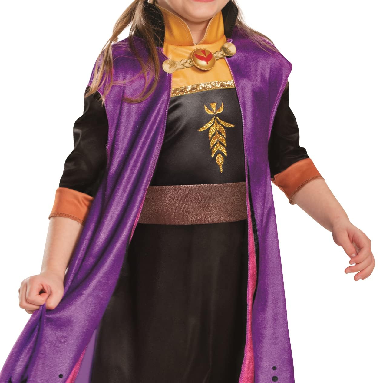 Disguise Disney Anna Frozen 2 Classic Girls' Halloween Costume, Purple, 2T