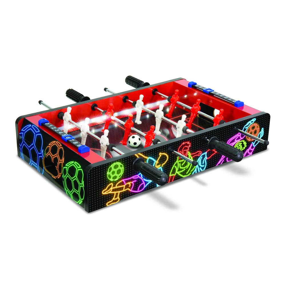 Ambassador Merchant Electronic Arcade Football/Foosball, Black, Wood Material, 3D Players, Smooth Fast Action Surface, Grip Feet, Kids 6-12 Years+ Research the best football tables Spend a few minutes for better results