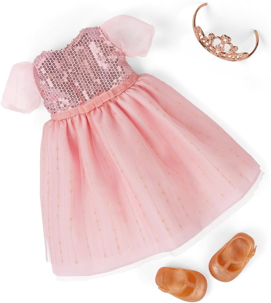 Our Generation Doll w/Princess Dress, Doll with Pink Gown & Tiara Estrella | Premium Quality Toy for Kids