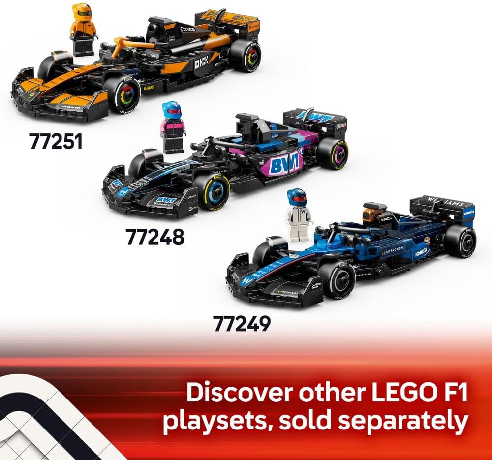 LEGO Speed Champions Mercedes-AMG F1 W15 Race Car Toy with a Collectible Formula 1 Driver Minifigure - Model Kits for 10+ Year Old Boys & Girls or Adult Motorsport Fans 77244