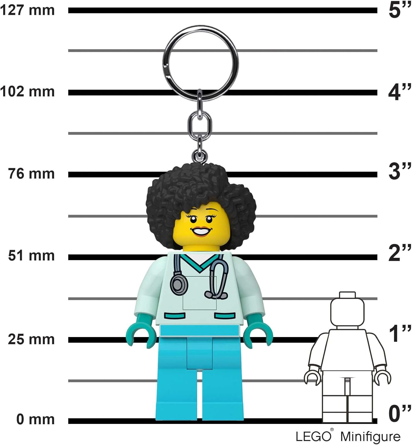 Lego IQ Minifigures Keychain Light Medical Profes_Dr. Flieber