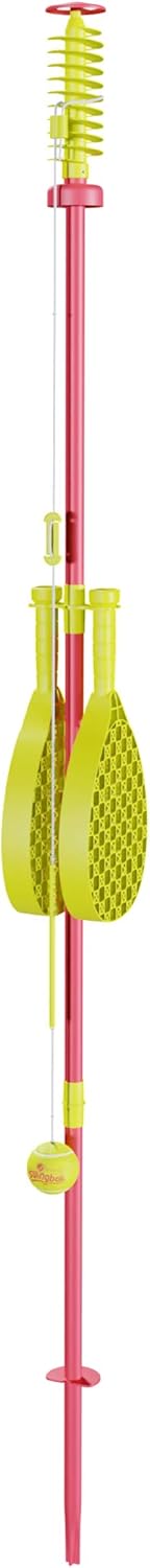 Mookie Swingball Classic with Championship Spiral Top and Real Tennis Ball, Outdoor Swing Tennis Game for Active Play, 5Y+ Years