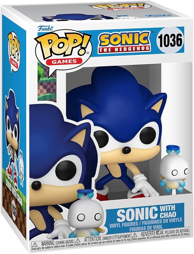Funko Pop! & Buddy: Sonic the Hedgehog - Sonic the Hedgehog With HChao - Sonic the Hedgehog - Collectable Vinyl Figure - Gift Idea - Official Merchandise - Toys for Kids & Adults - Video Games Fans