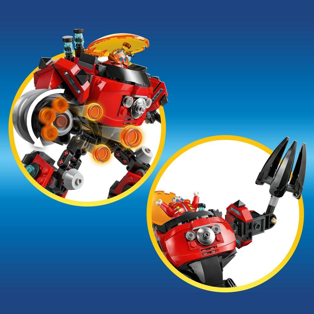 LEGO Sonic 77005 Knuckles vs Dr. Eggman Egg Walker Battle Set for Kids 8+