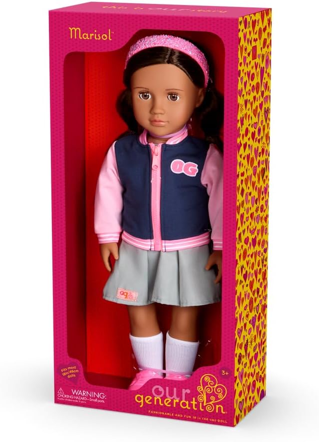 Our Generation Doll w/School Outfit and Bomber Jacket, Marisol | Premium Quality Toy for Kids