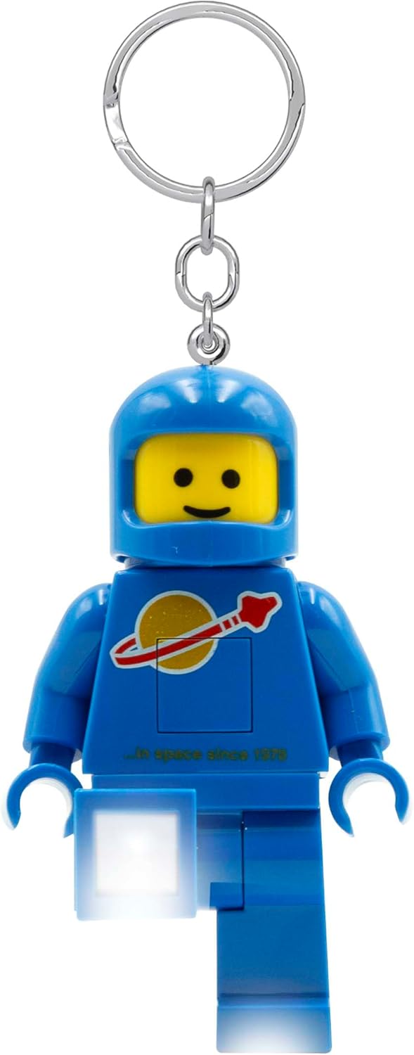 Lego IQ Minifigures Light Spaceman Keychain, 7.6 cm Tall, Blue