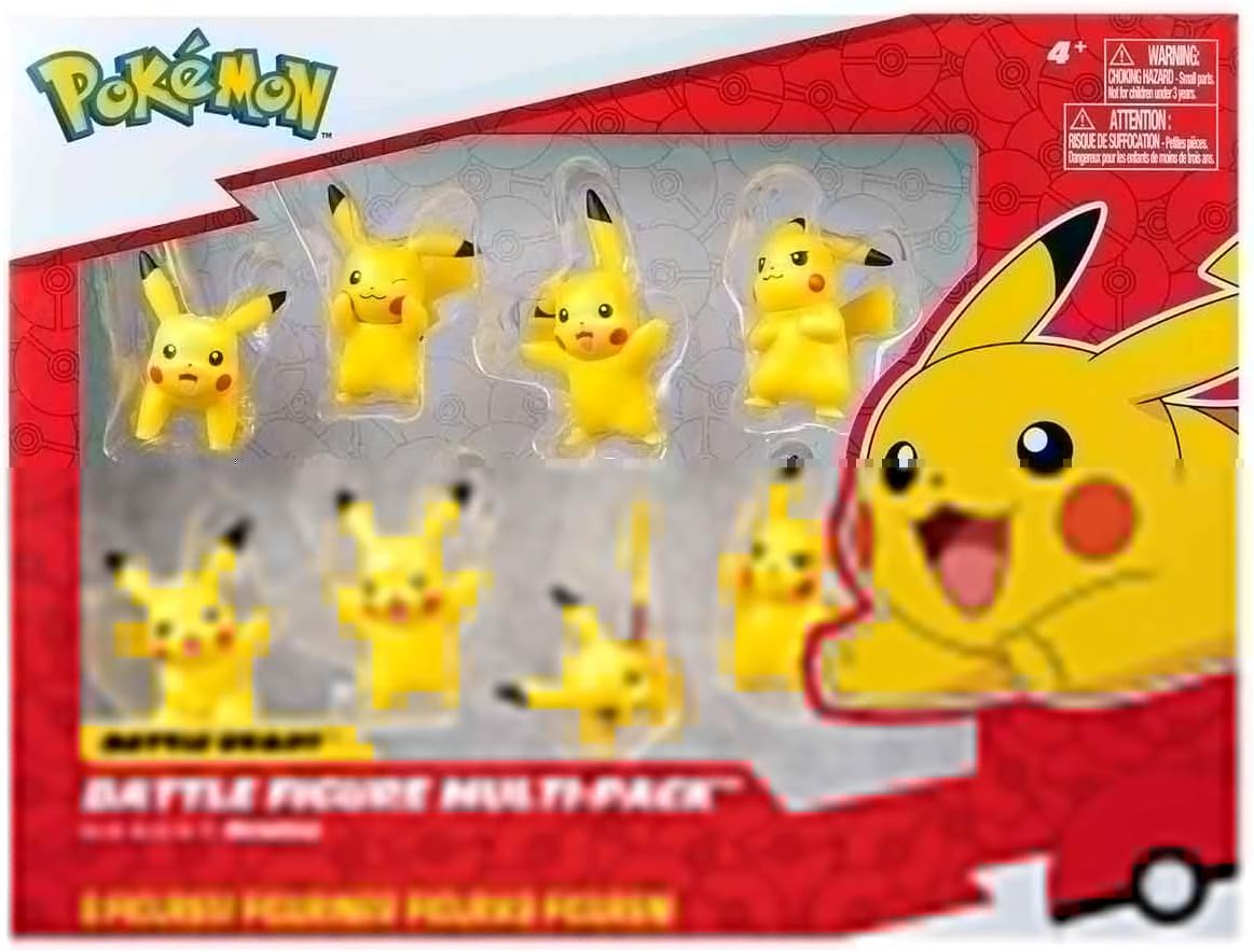 Pokemon Battle Figure Pickachu 8 Multipack 2-Inches