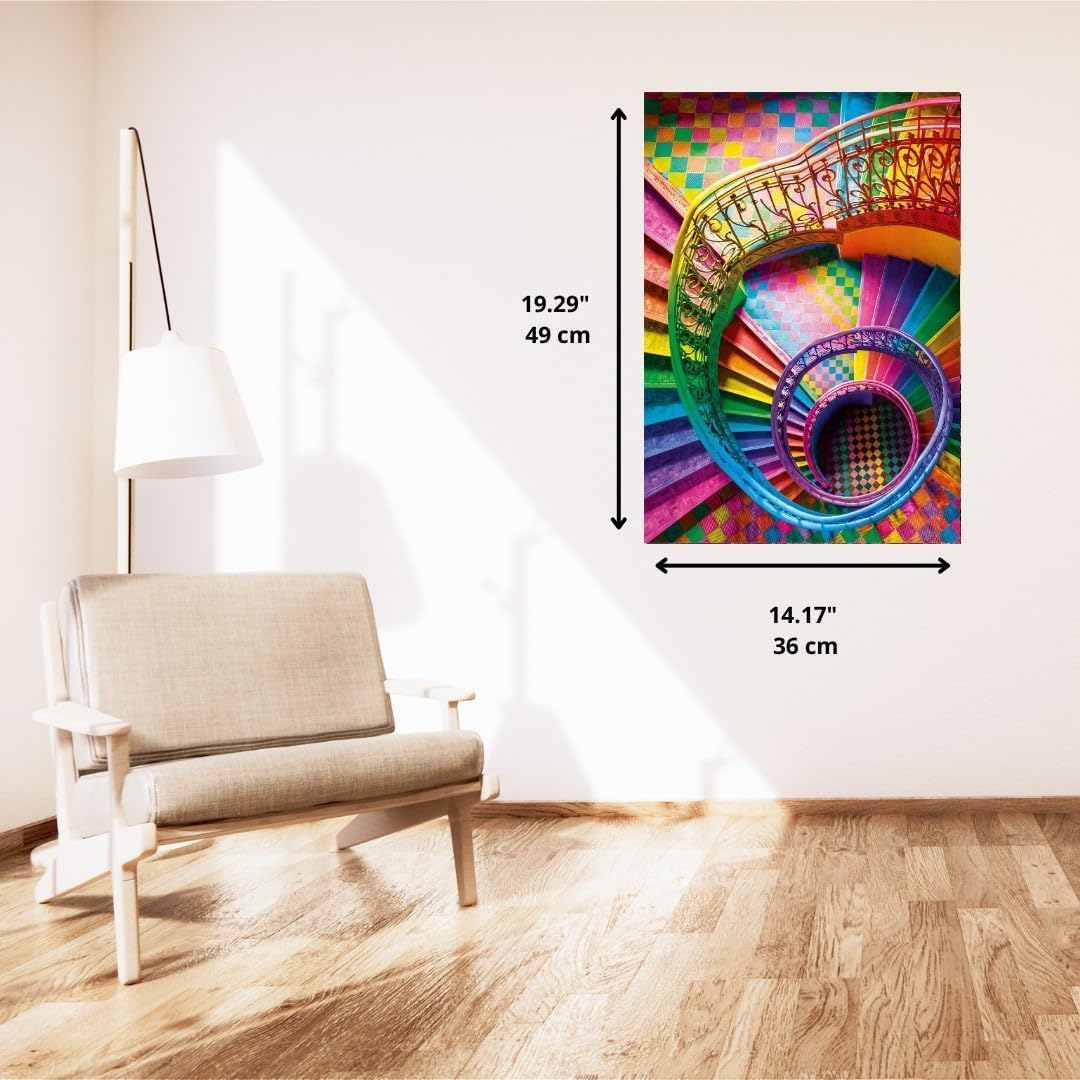 Clementoni Jigsaw Puzzle 500 pieces Colorboom Stairs, Puzzle for Adulta 14-99 Years, Compact box, Made in Italy, 35591