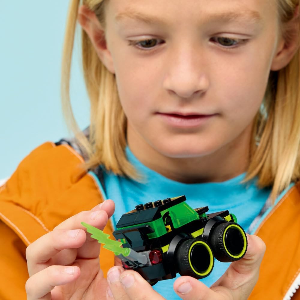 LEGO City Rides – Gaming Race Car Toy - Mini Building Set w/a Driver Junior Minifigure - Party Bag Fillers - Small Collectible Gift for 5+ Year Old Boys - 60484