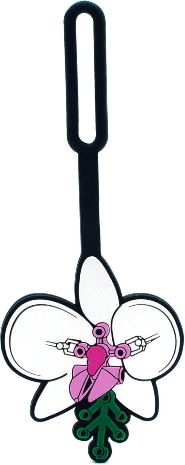 Lego Bag Tag - Botanical Orchid (53660), Silicone Luggage Tag, Vacation, Cruise, Suitcase Identification