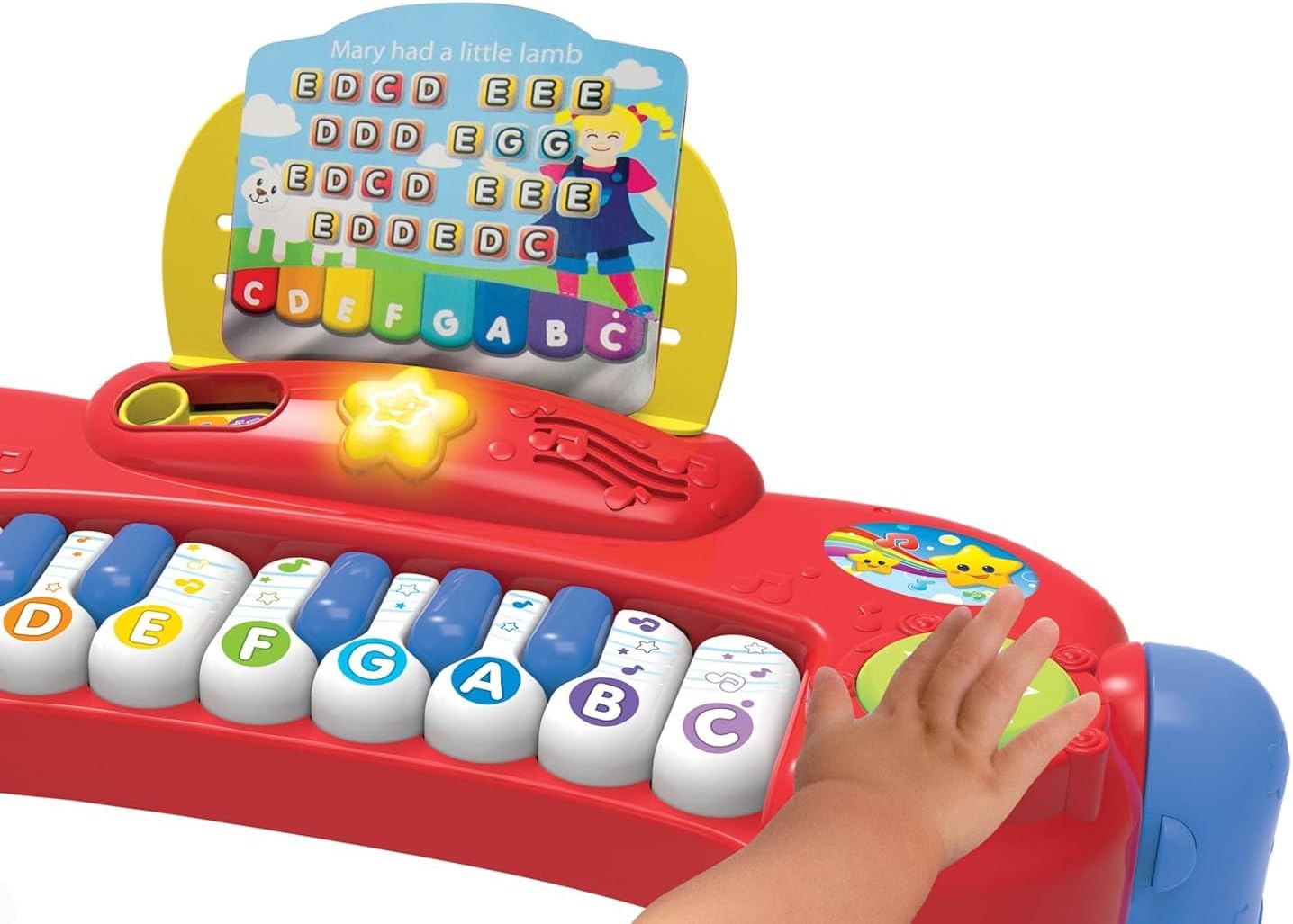 Winfun Baby Music Center, Light Up Musical Activity Desk with Piano Keys Instruments and Learning Songs, Interactive Music Station with Lighted Keys and Sounds, Infant 9 Months+