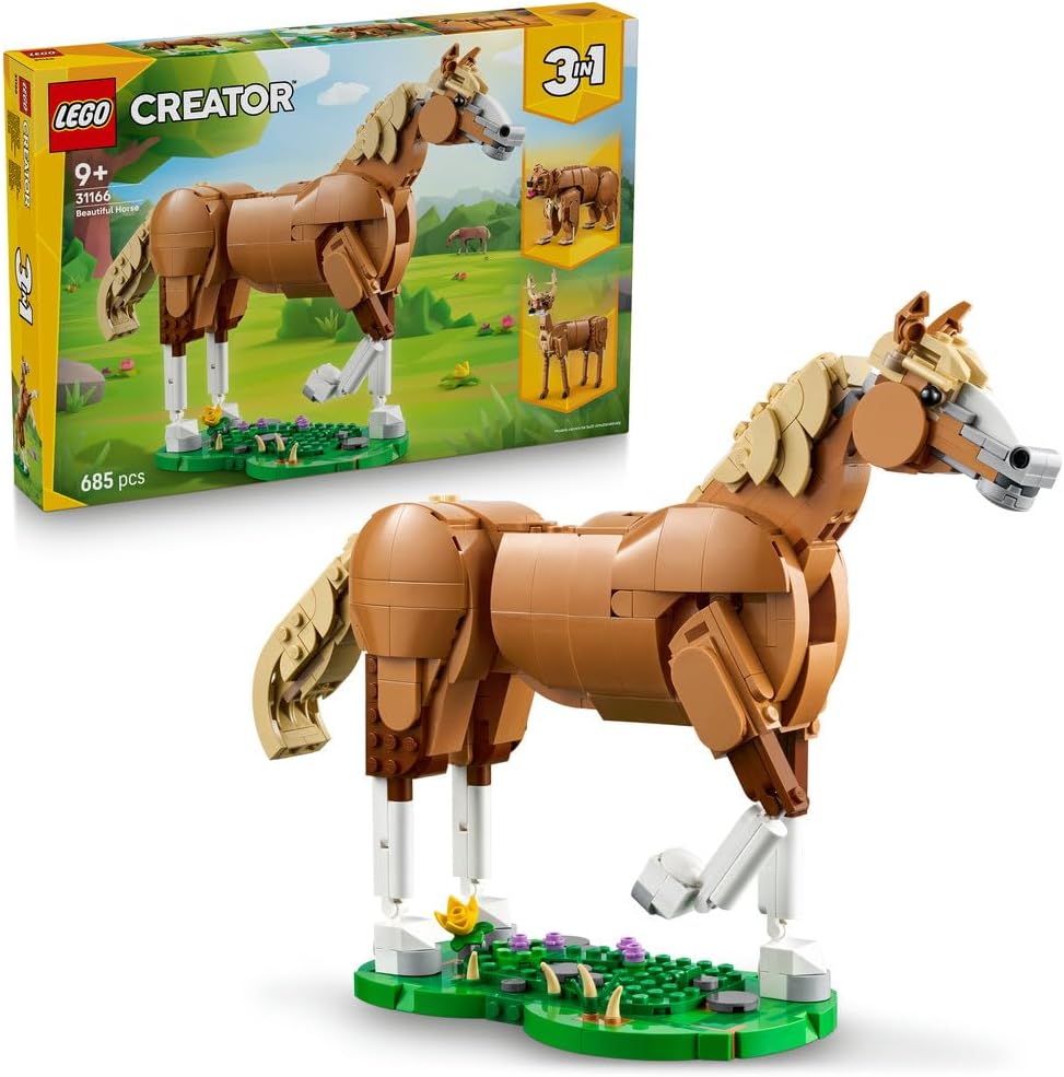 LEGO 31166 Beautiful Horse Building Set for Girls 9+ Creative Animal Construction Toy